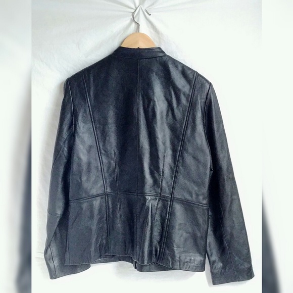 Apt.9 90's style lambskin jacket black - Picture 3 of 5